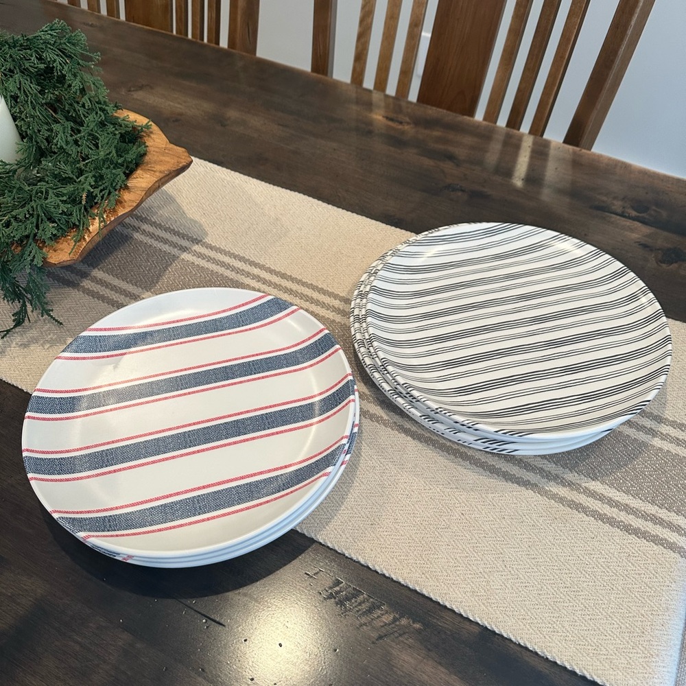10 Melamine Dinner Plates - Hearth & Hand with Magnolia